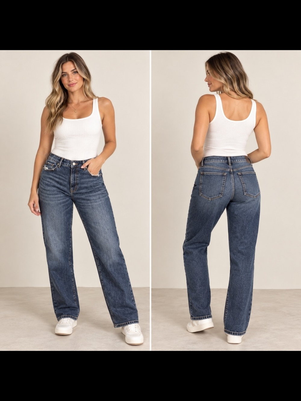 LOFT Women's Blue Straight-Leg Jeans 10 Petite